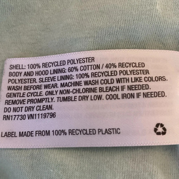 CAT & JACK floral zip up hooded windbreaker with 2 zipper pockets NEW size 2T - Picture 8 of 12